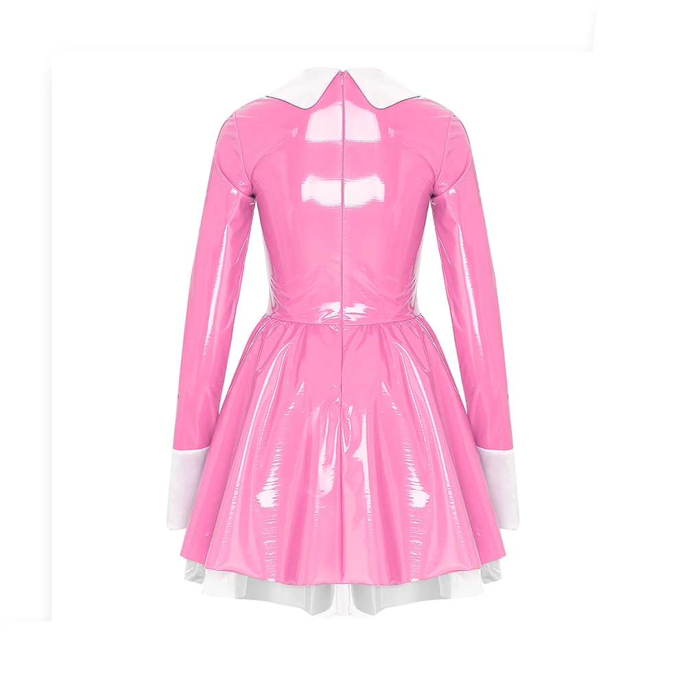 Robe effet latex maid - Cosplay Sissy