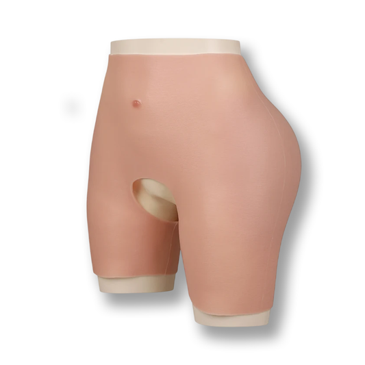 Fessier en silicone réaliste avec ouverture