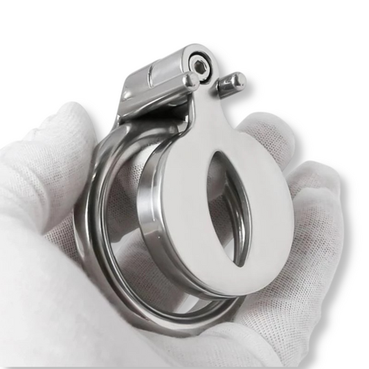 Cage de chasteté métal sissy pussy