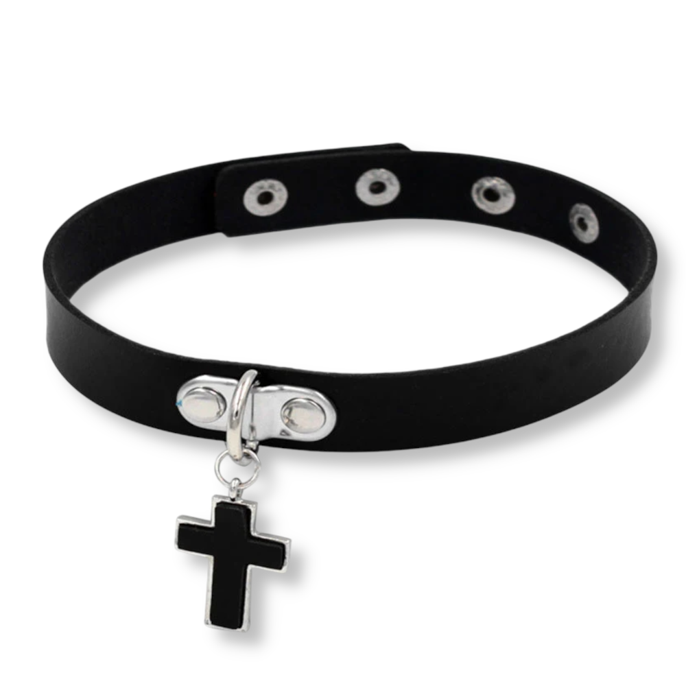 Ras du cou, colliers gothiques en cuir, chocker