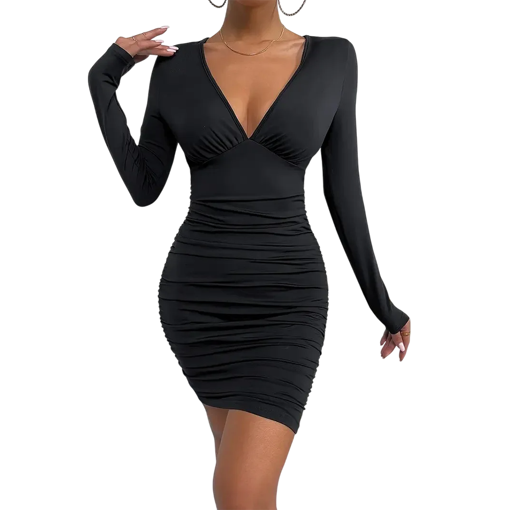Robe moulante décolletée