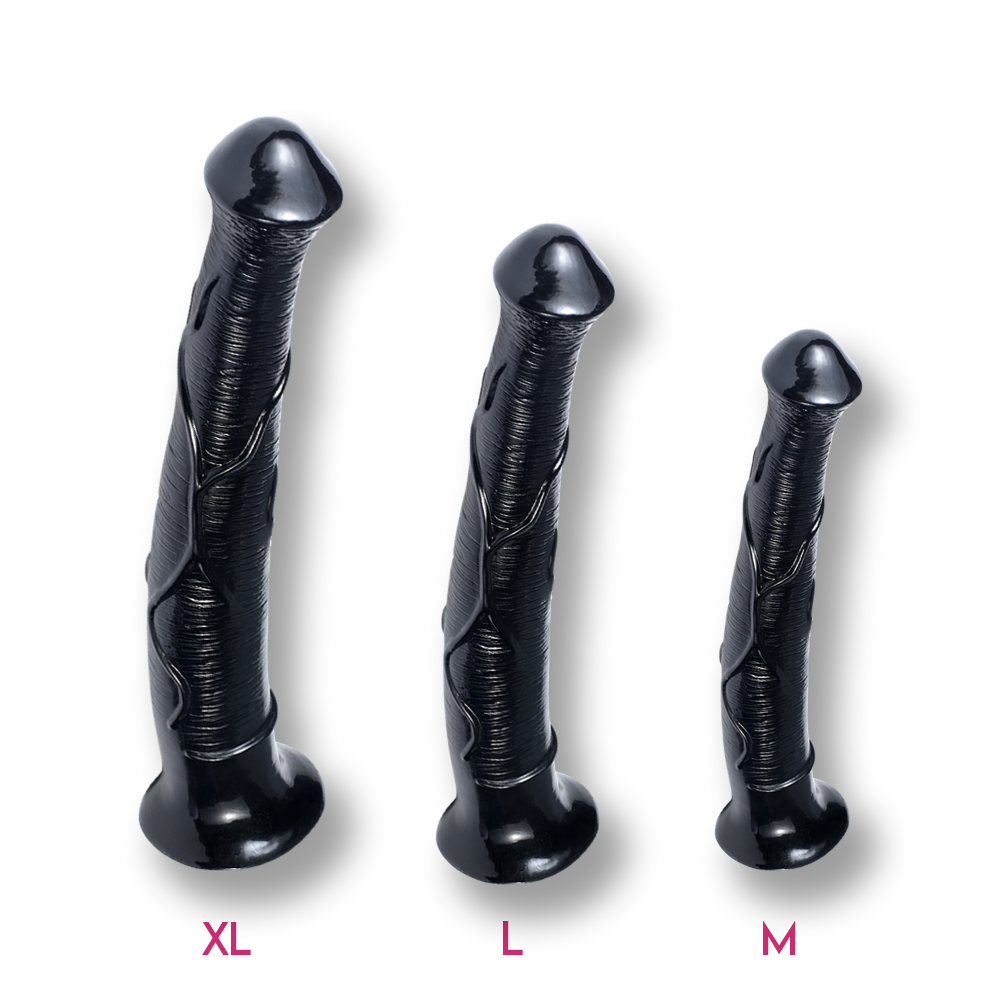 Dildo cheval ventouse noir