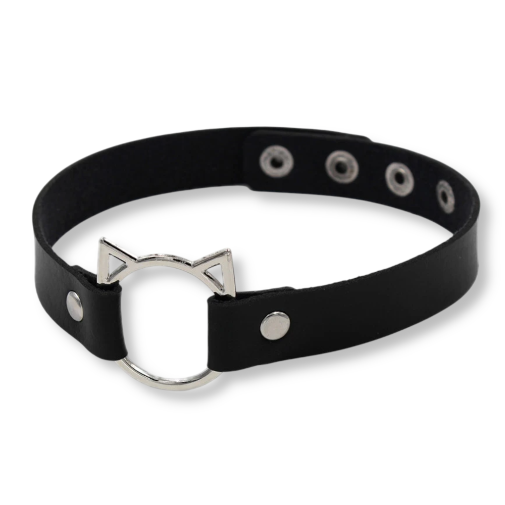 Ras du cou, colliers gothiques en cuir, chocker