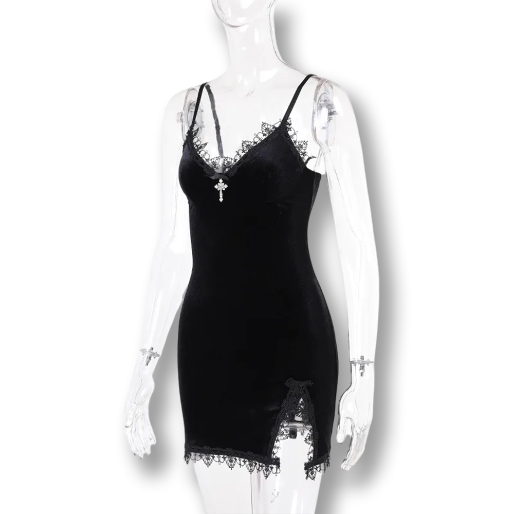 Robe sissy gothique mini