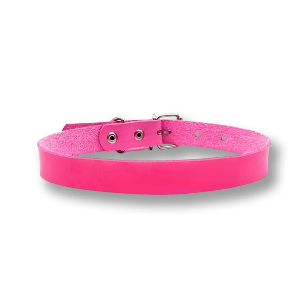 Choker Sissy en cuir et strass