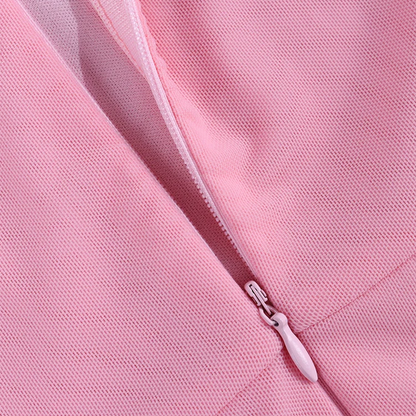Robe en maille à manches volantes