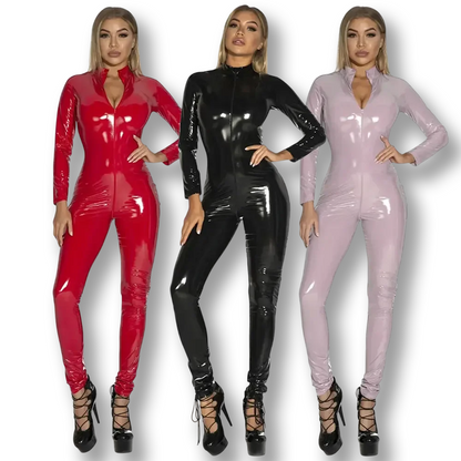 Catsuit PU - Combinaison sexy en faux cuir