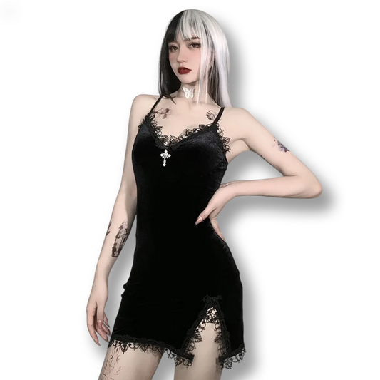 Robe sissy gothique mini