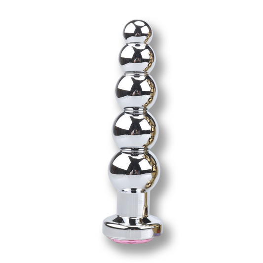 Plug anal métal perles