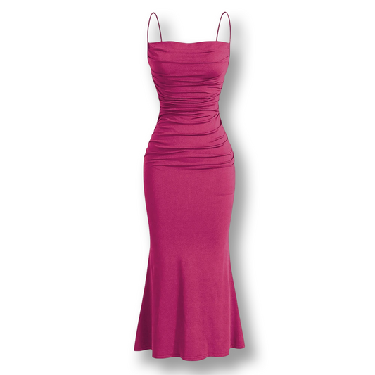 Robe sissy élégante - longue et moulante