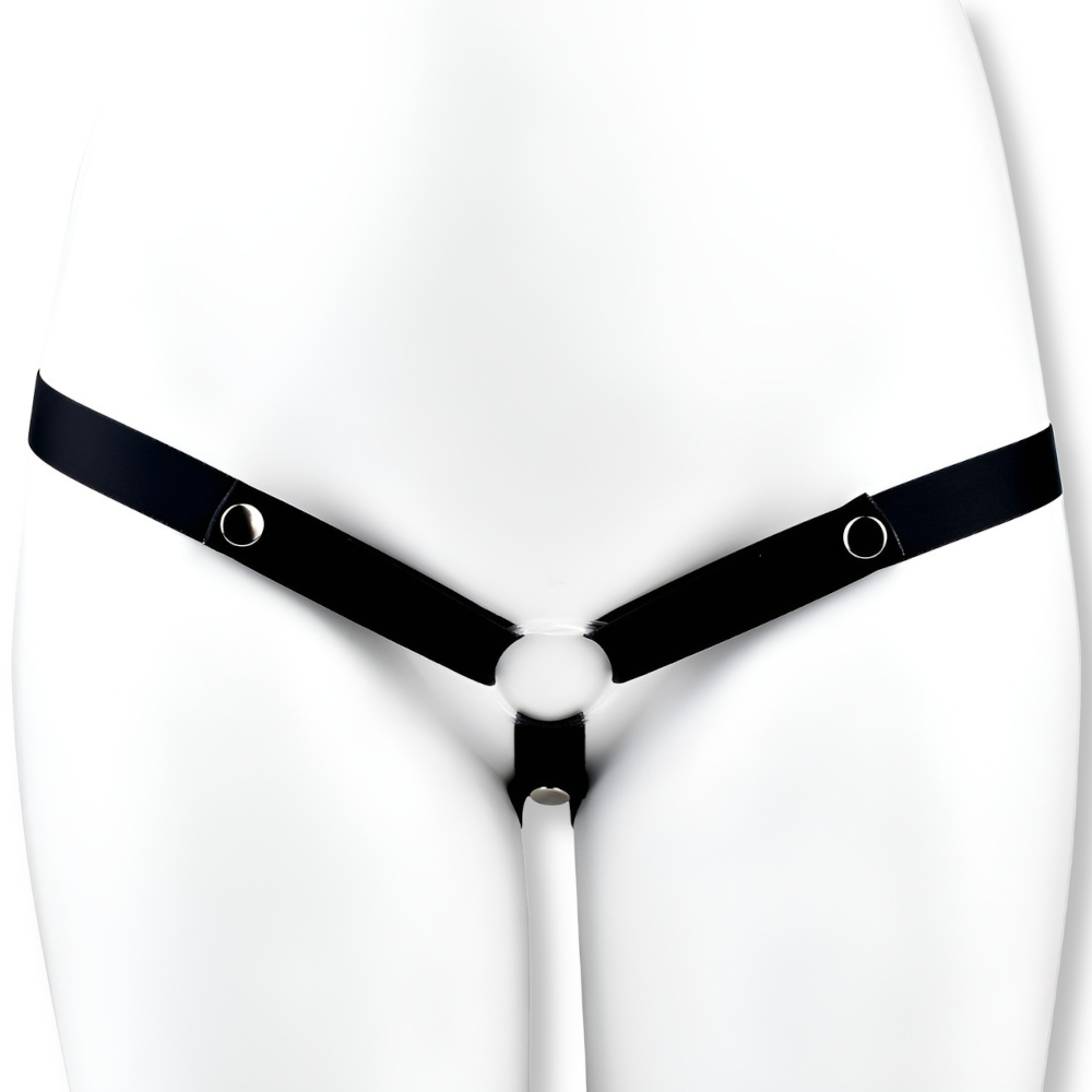 Ceinture de chasteté en cuir PU triple maintien