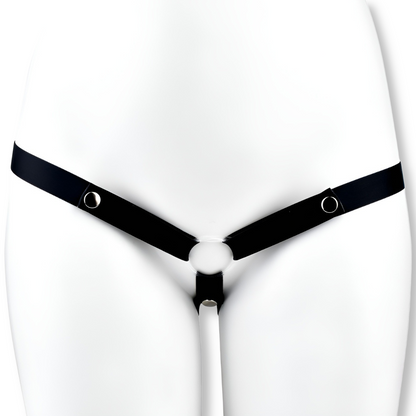 Ceinture de chasteté en cuir PU triple maintien