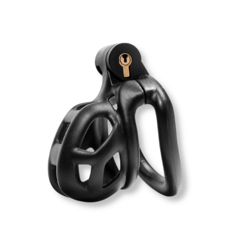 Cage de chasteté plastique - Cobra noir