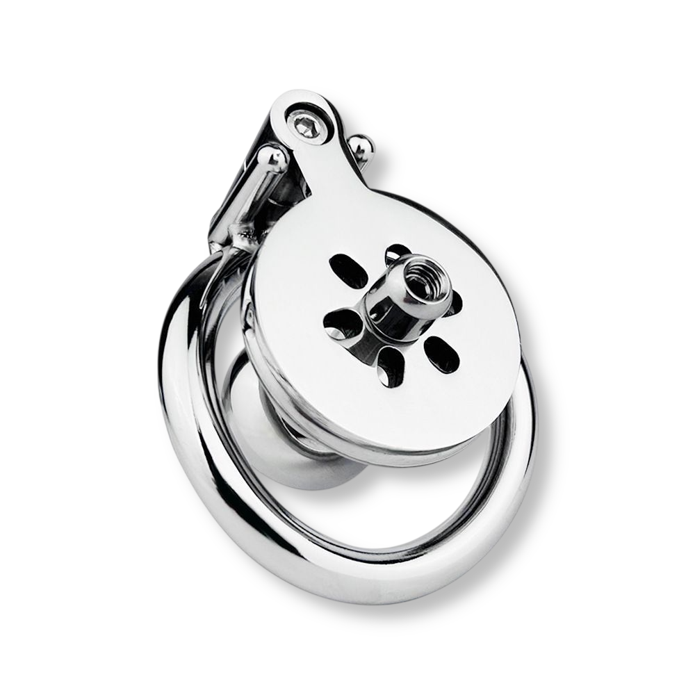 Cage de chasteté plate inversée en métal