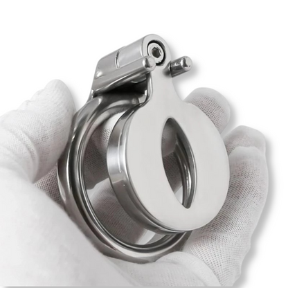 Cage de chasteté métal sissy pussy