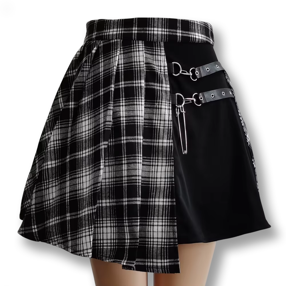 Jupe asymétrique gothique