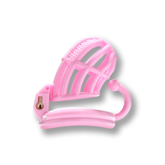 Cage de chasteté plastique avec crochet – grande
