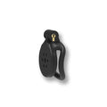 Cage de chasteté noire en silicone avec cadenas doré pour sissification et soumission sexuelle sur Sissyshop