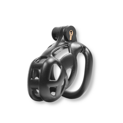 Cage de chasteté plastique - Cobra noir