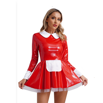 Robe en latex maid - Cosplay Sissy