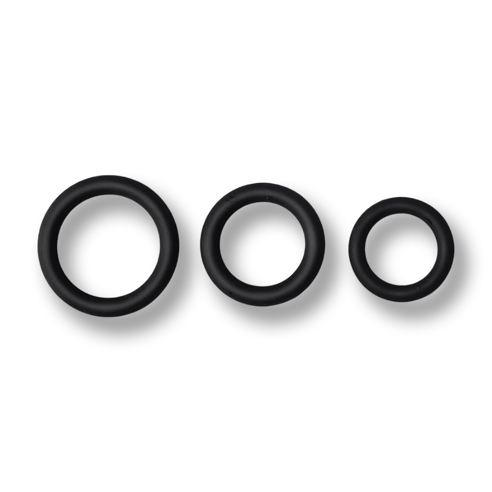 Cockring | Set de 3 pièces en silicone | SissyShop