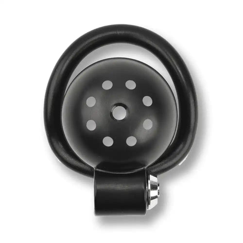 Cage de chasteté noire en silicone avec anneau de maintien, pour sissification et soumission sexuelle sur Sissyshop