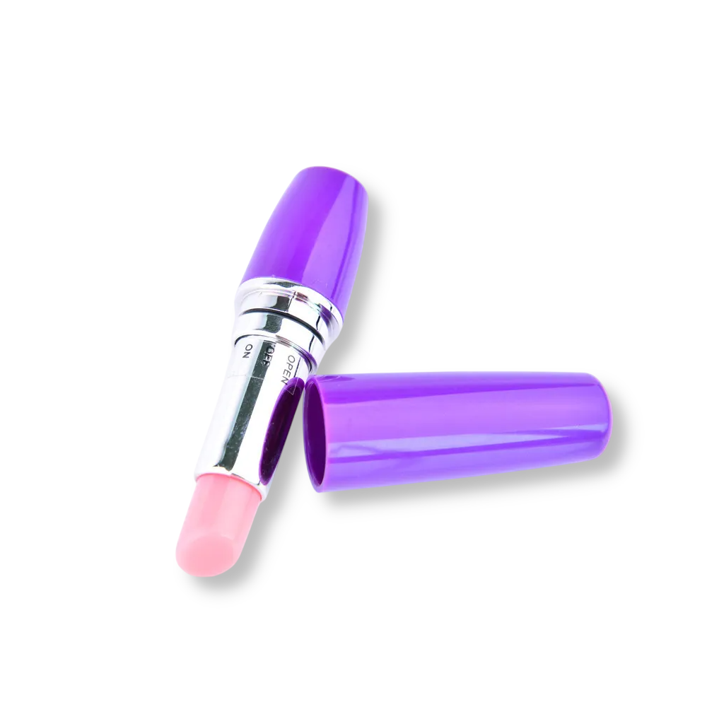 Rouge à lèvres vibro sissy - Mini vibromasseur