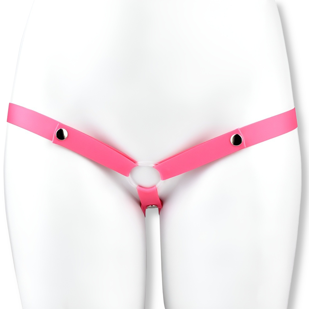 Ceinture de chasteté en cuir PU triple maintien