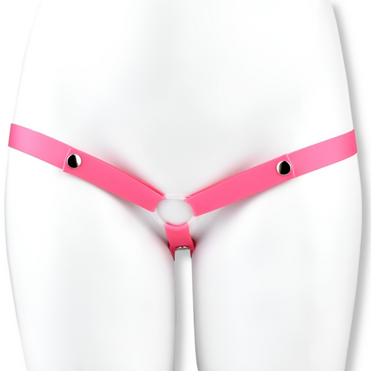 Ceinture de chasteté en cuir PU triple maintien