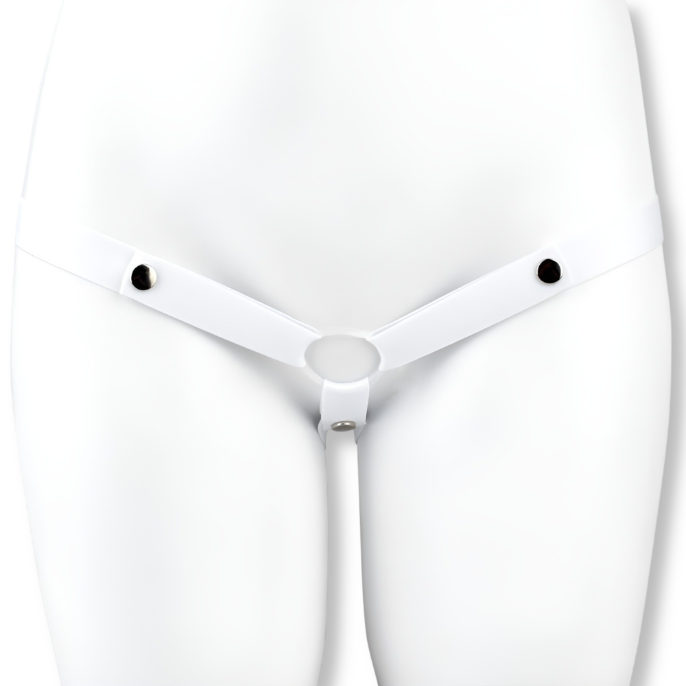 Ceinture de chasteté en cuir PU triple maintien