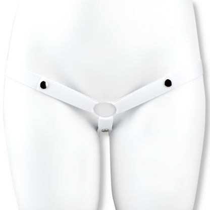 Ceinture de chasteté en cuir PU triple maintien