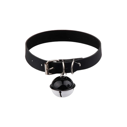 Collier bdsm clochette avec laisse | Petplay | SissyShop