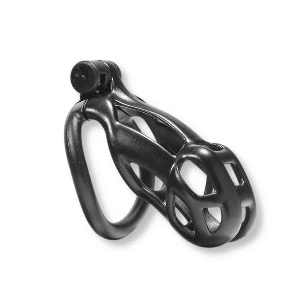 Cage de chasteté plastique - Cobra noir