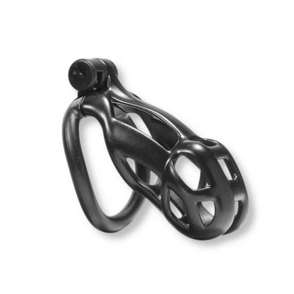 Cage de chasteté plastique - Cobra noir