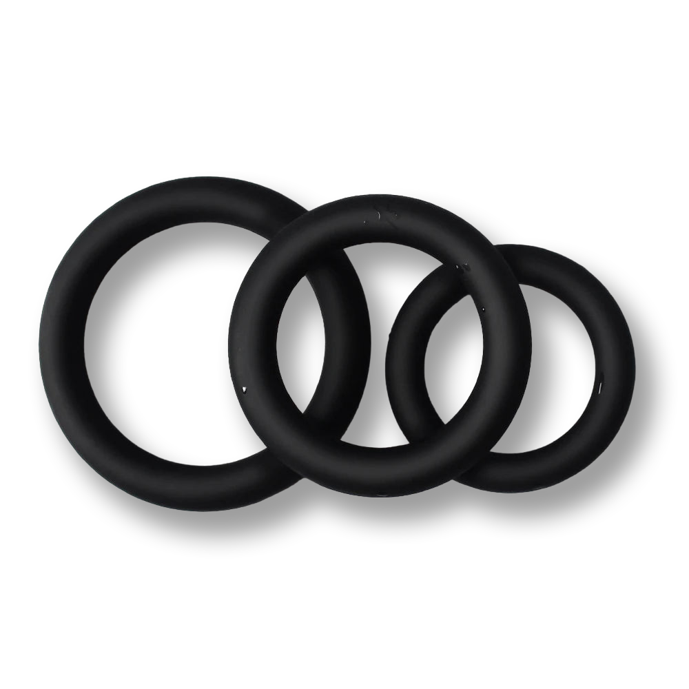 Cockring | Set de 3 pièces en silicone | SissyShop