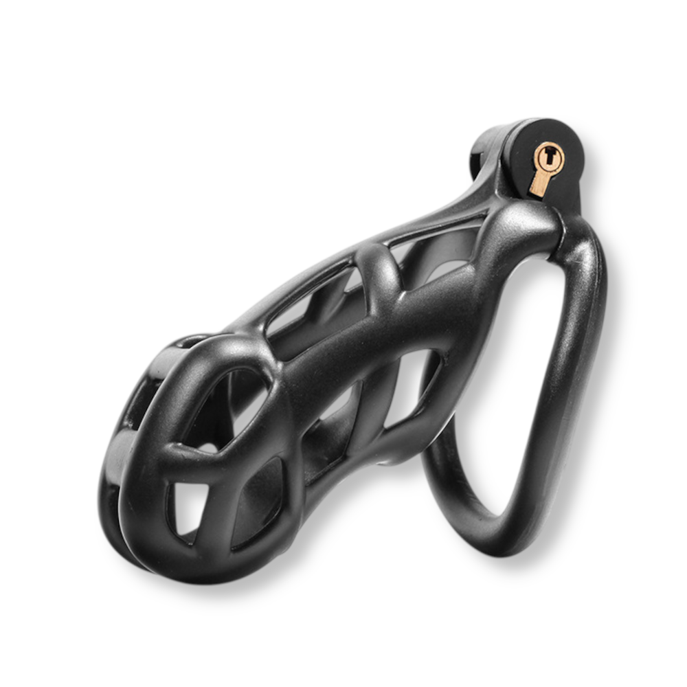 Cage de chasteté plastique - Cobra noir