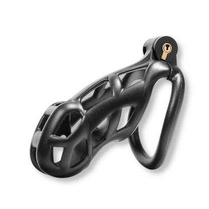 Cage de chasteté plastique - Cobra noir