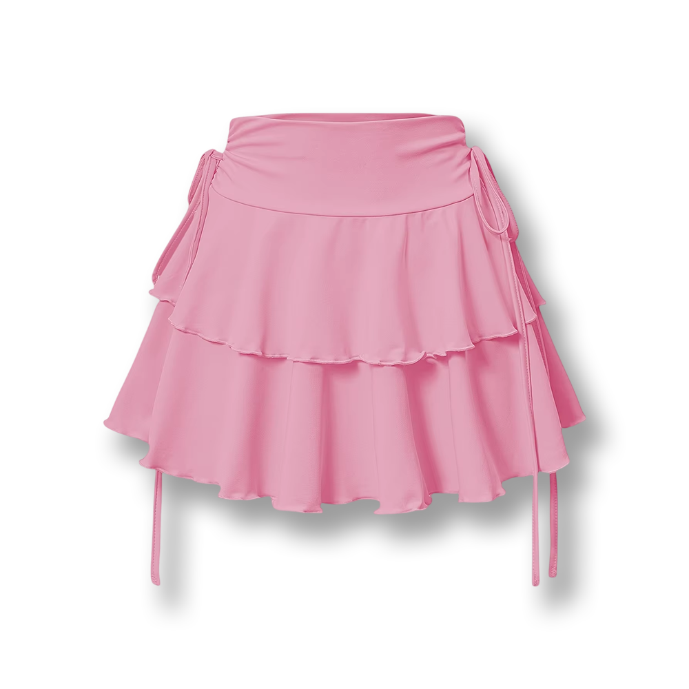 Jupe patineuse à volants Lolita