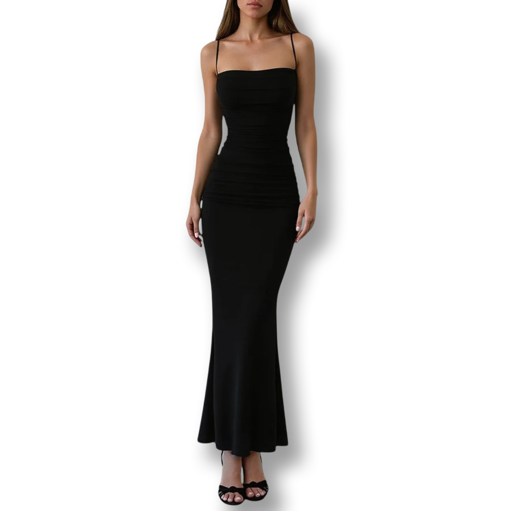 Robe sissy élégante - longue et moulante