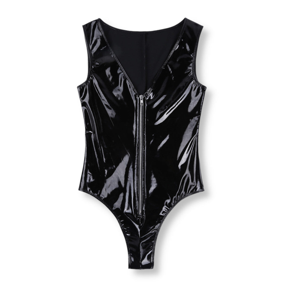 Body vinyl noir moulant effet latex