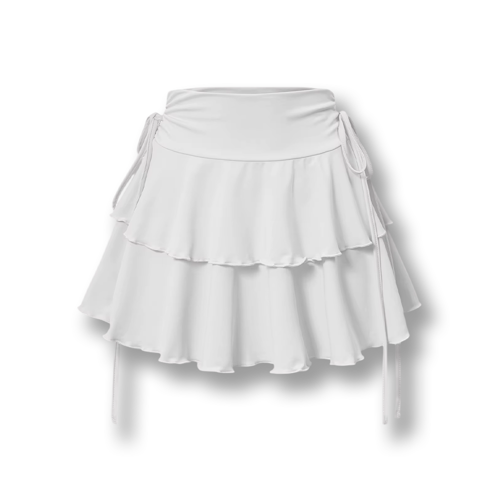Jupe patineuse à volants Lolita