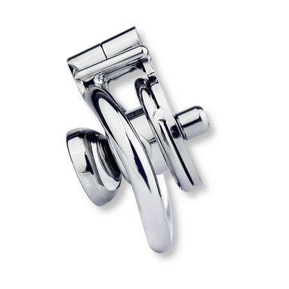 Cage de chasteté plate inversée en métal