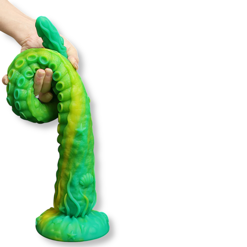 Dildo tentacule géant vert