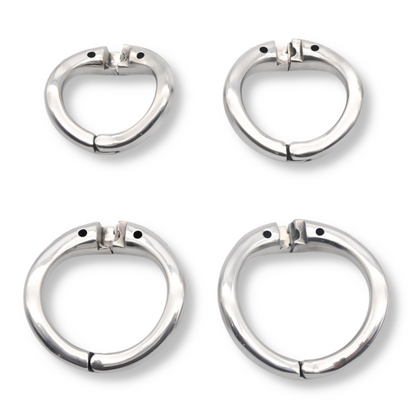 Cage de chasteté acier courte avec serrure intégrée