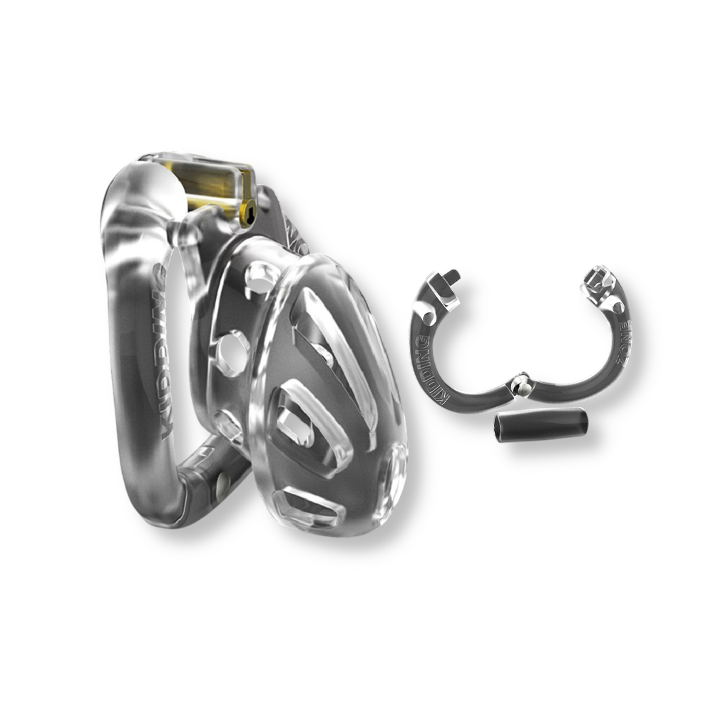 Cage de chasteté plastique obsidienne