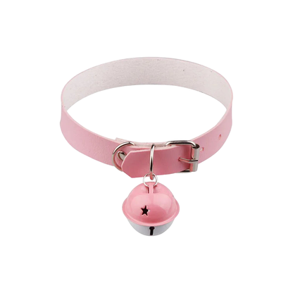 Collier bdsm clochette avec laisse | Petplay | SissyShop