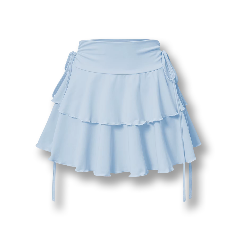 Jupe patineuse à volants Lolita