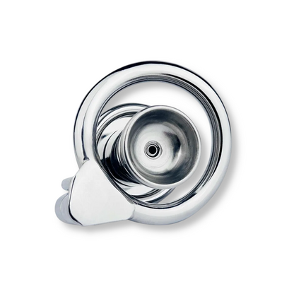 Cage de chasteté plate inversée en métal