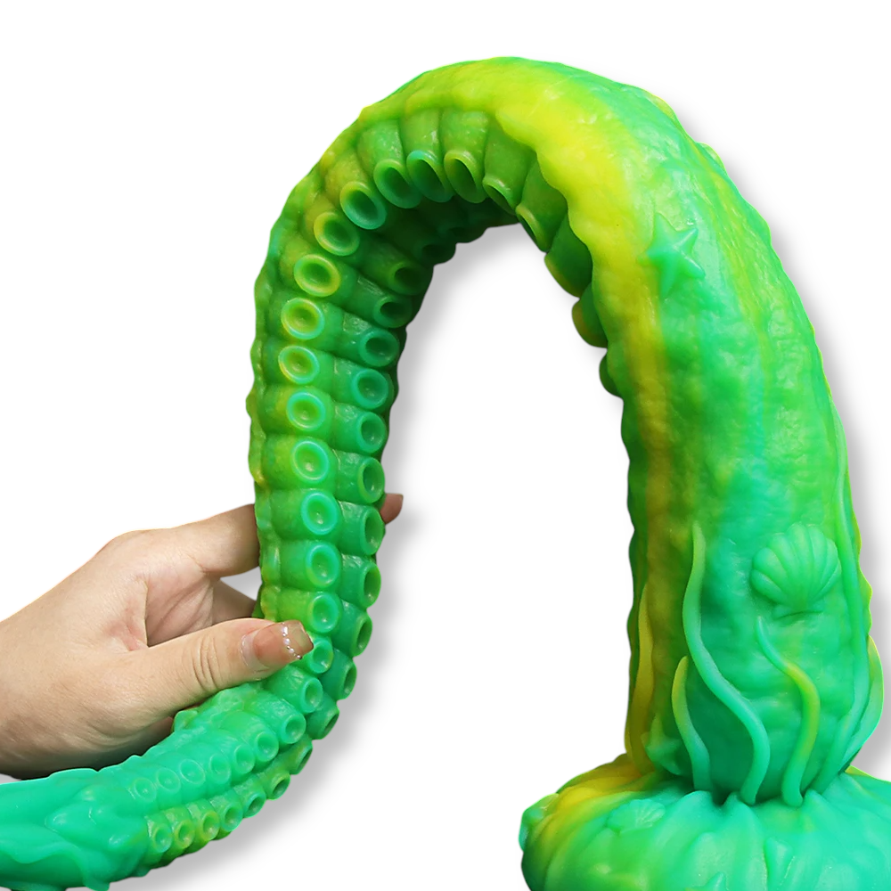 Dildo tentacule géant vert