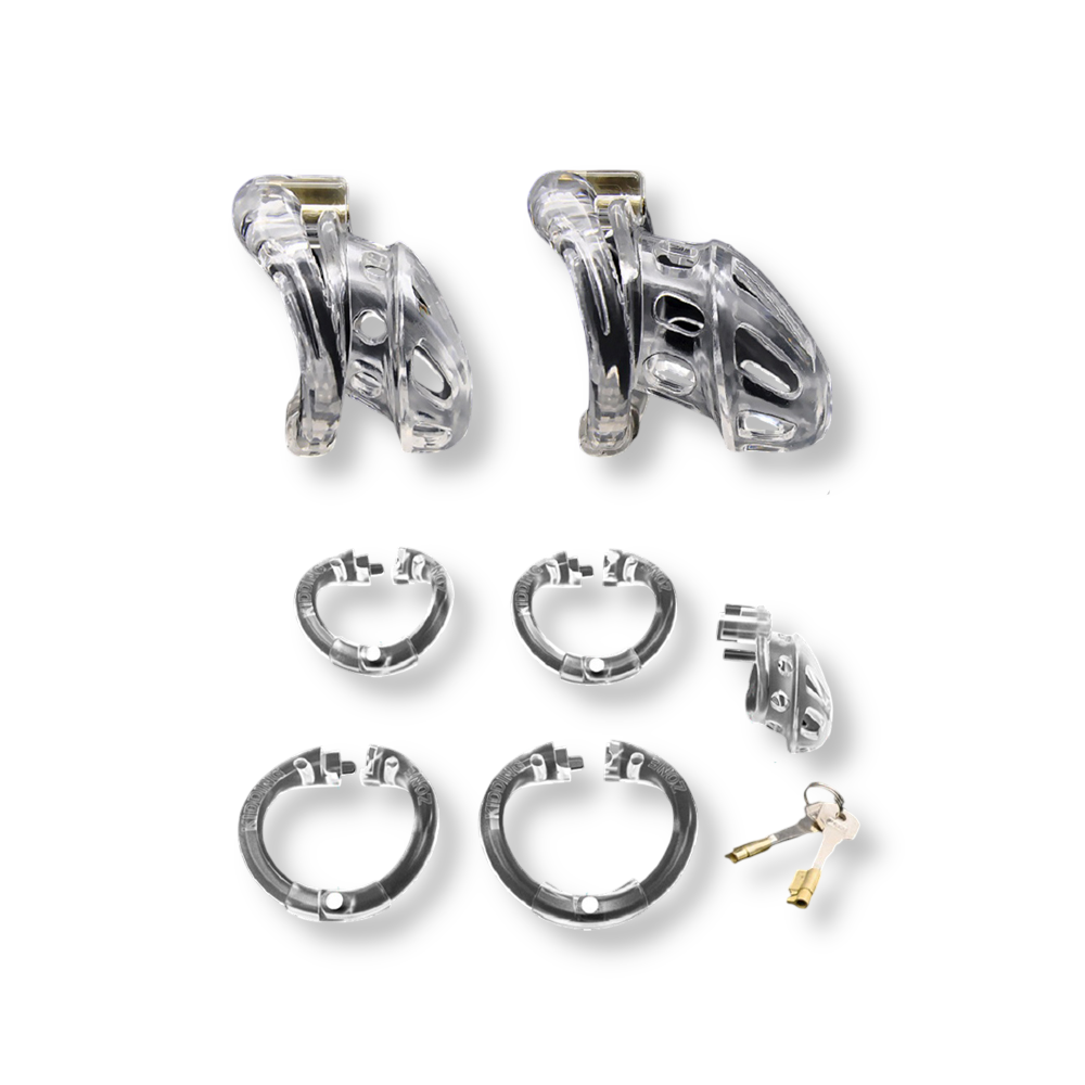 Cage de chasteté plastique obsidienne